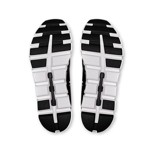 Men's Cloud 6 Sneakers - Black & White 10.5 Comfortable Athletic Shoes