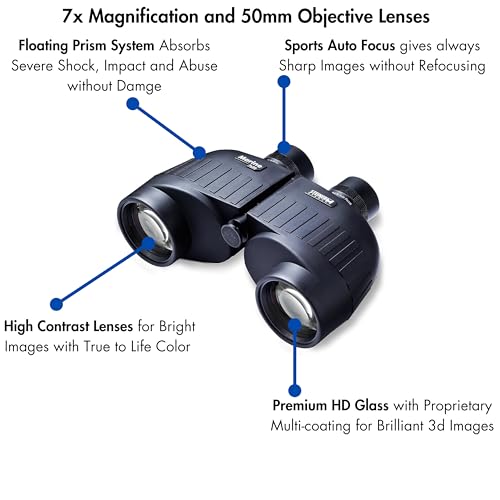 Steiner Marine 7x50 Waterproof Binoculars for Adults and Kids - Bird Watching, Hunting, Wildlife, Outdoor & Marine Use