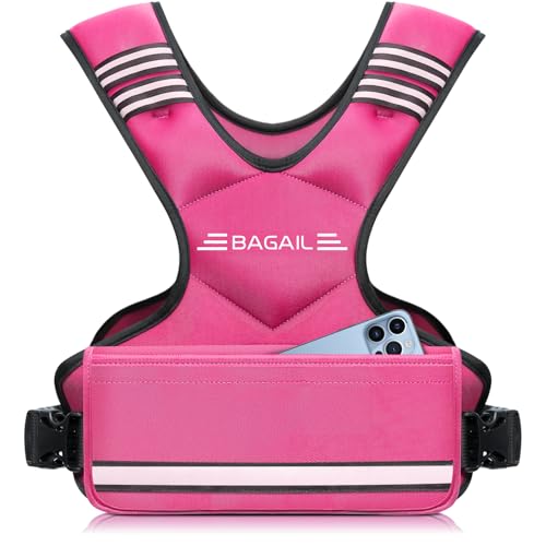 Pink Weighted Vest for Women 20-32 Lb Removable Weights Adjustable Fitness Rucking