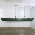 Teal Triangle Canoe Hoist - Garage Pulley System Holds 150 lbs, EasyLift Overhead Storage