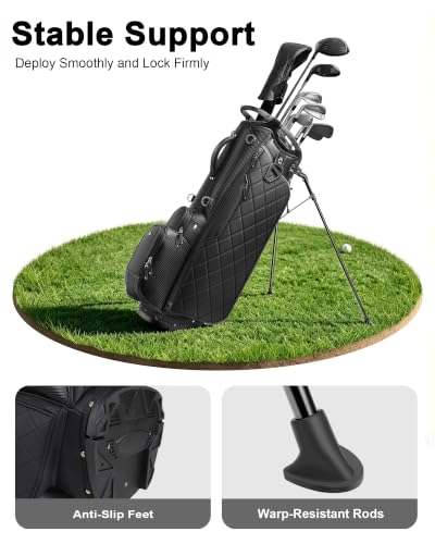 Findway 14-Way Golf Stand Bag with Full-Length Dividers, Waterproof & Lightweight