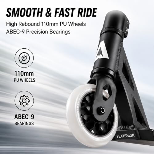 Probee Pro Stunt Kids Scooter Gray - Adjustable Height & Responsive Ride
