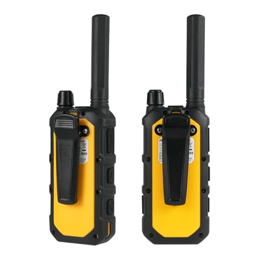 Retevis RB48 Plus Walkie Talkies Long Range, IP67 Waterproof Heavy Duty GMRS Two Way Radios, NOAA, USB-C Rechargeable, Vibration Alert, Emergency 2 Way Radios, for Off-Roading Hunting(2 Pack)