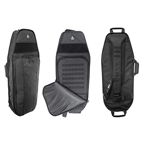 UTG 34-Inch Alpha Battle Carrier Tactical Backpack, Water-Resistant Black