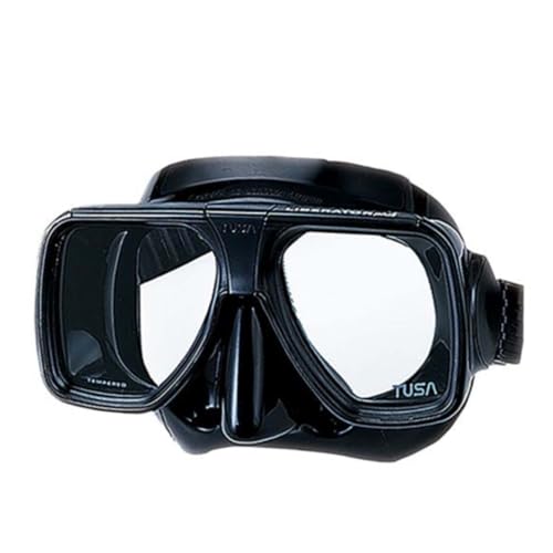 TUSA TM-5700 Liberator Plus Dive Mask Black/Black - Wide View Snorkeling Mask