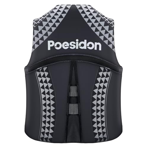 Adult Life Vest for Water Sports Grey Large - Unisex Kayaking & Paddling Impact Jacket