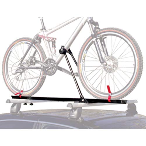 Upright Roof Mount Bike Rack - Secure Bicycle Carrier for Cars, 1 Bike, Fits Up to 54" Wheelbase - Black