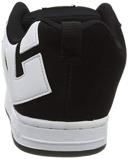 DC Men's Court Graffik Shoe, Black, 7 D D US