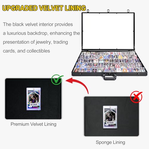 Black Aluminum Locking Trade Show Display Case - 34x22 Inch Tabletop Showcase