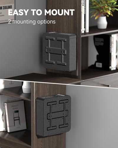 Biometric Slider Gun Safe with Display - 3 Access Methods Bedside Mount