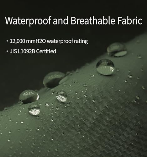 Litume Waterproof Mummy Bivy Sack Sleeping Bag Cover - Army Green, Lightweight & Compact Shelter for Camping & Backpacking