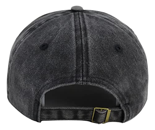 Retired 2026 Not My Problem Anymore Baseball Cap - Black, Adjustable Embroidered Denim Hat