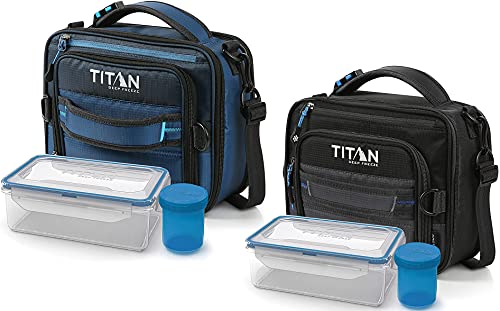 Expandable Lunch Box Set with Ice Walls - Insulated Food Container, 2 Pack