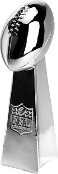 Spire Designs Fantasy Football Trophy - Chrome Replica Championship Award - First Place Winner - 2 Sizes Available