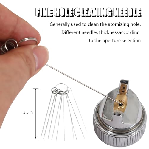Multi-Purpose Spray Gun Cleaning Kit with Nylon & Wire Brushes