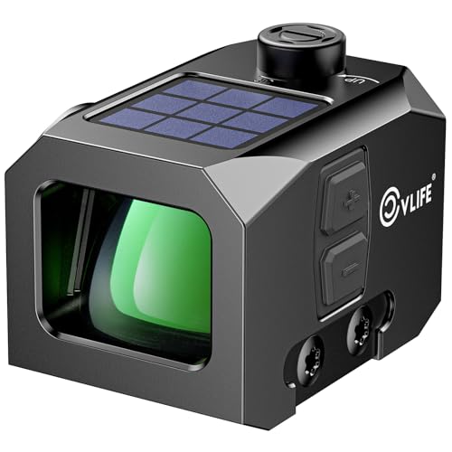 CVLIFE Green 3 MOA Dot Red/Green Enclosed Reflex Sight for ACRO, Shockproof & Solar Powered