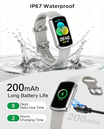 Smart Fitness Watch for Women and Men with Heart Rate Blood Oxygen Sleep Tracking