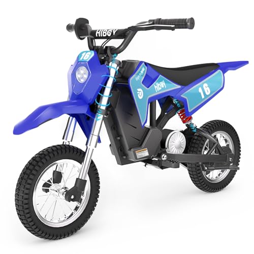Hiboy DK1 Electric Kids Dirt Bike Blue 36V 300W Off-Road Motorcycle for Ages 3-10