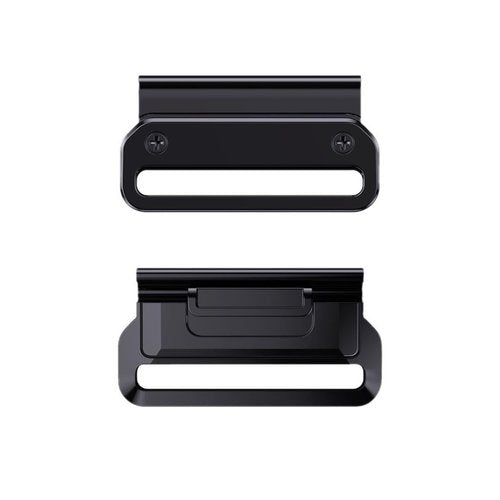 22mm QuickFit Adapter for Watch Band Compatible with Garmin Fenix 5/Fenix 5 Plus/Fenix 6/Fenix 6 Pro/Fenix 7/Approach S62/Quatix 6 - Premium Metal Watch Band Accessories (22mm, Black)