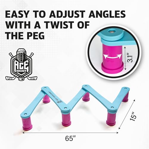 ACE HOCKEY Snake 5 Elevated Stickhandling Trainer for Hockey Puck Control