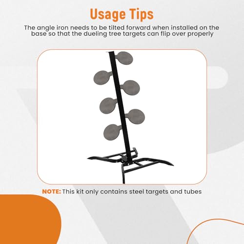 maXpeedingrods 6Pcs AR500 Steel Dueling Tree Target Paddles - Grey