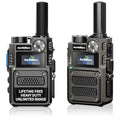 KaYoTom 2-Pack Gray Long Range Walkie Talkies with 4G LTE, Unlimited Coverage