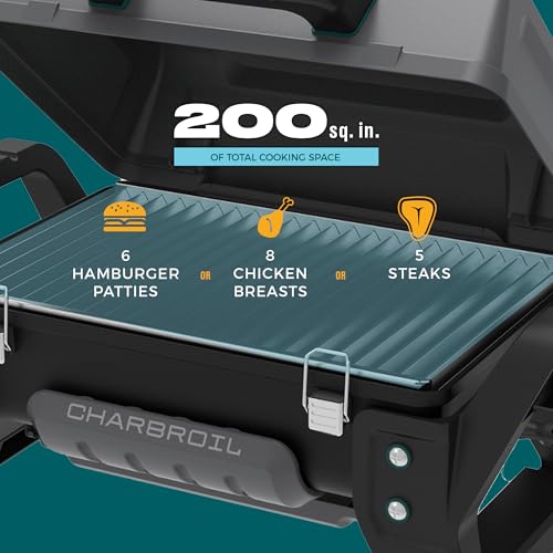 Charbroil Grill2Go X200 Portable Gas Grill Dark Grey 200 sq in Tabletop Camping