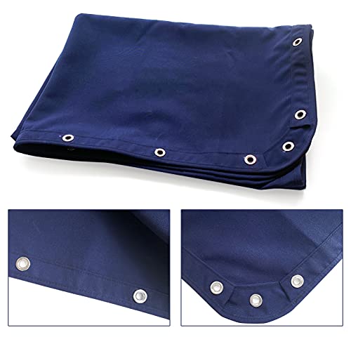 TeBaisea 82x58 Inch Dark Blue Marine Boat Shade Cover - Waterproof UV Protection