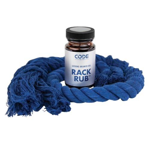Code Blue Rope-A-Dope Pet Scent Rope 1 Pack Weather-Resistant Rope with Rack Rub Gel