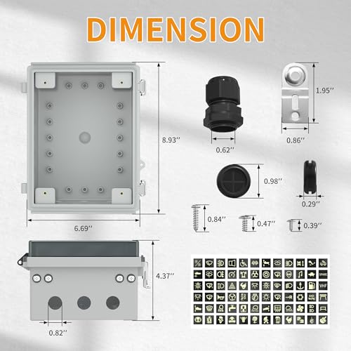 Joinfworld Waterproof 12V 5-Gang Rocker Switch Panel with USB & Volt Meter