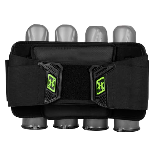 HK Army Zero G Lite Paintball Harness 4+3 Pods Lime - Strapless, Adjustable Tension System