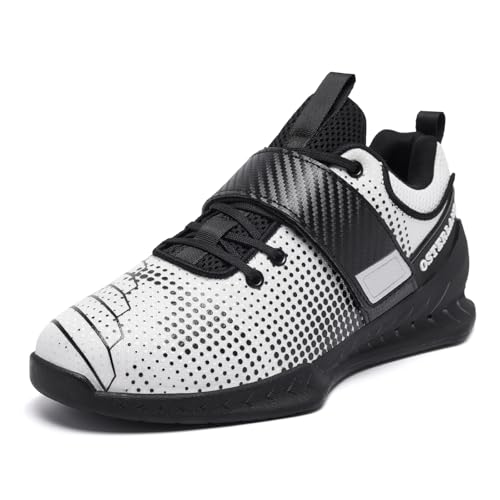 Osterland Weightlifting Shoes for Men Women 10 Wide Women / 8.5 Men Black White