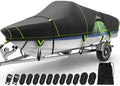 Heavy Duty Waterproof Boat Cover for 17-19ft V-Hull and Fish & Ski Boats
