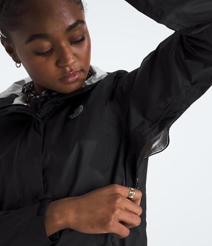 The North Face Women's Venture 2 Waterproof Hooded Rain Jacket - Small, Black