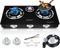 Horynar 3-Burner Propane Camping Stove with Auto Ignition & 28,000 BTU