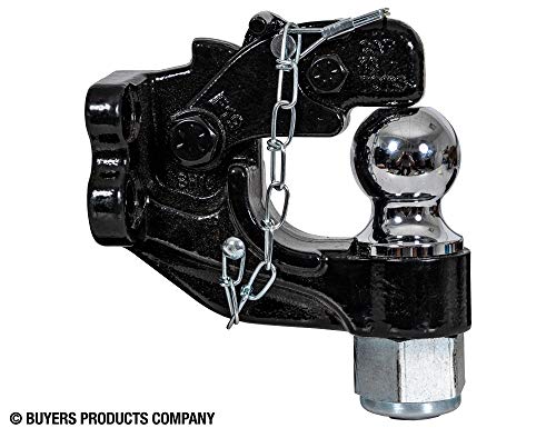 15 Ton Heavy Duty Combination Towing Hitch - 2-5/16 Inch Ball & Pintle Hook, Forged Steel