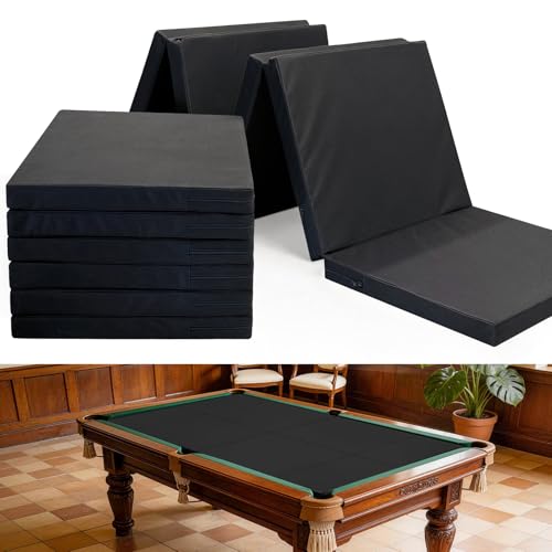 8ft Pool Table Cover & Conversion Mat for Dining & Gaming | Foldable & Removable Foam Pad