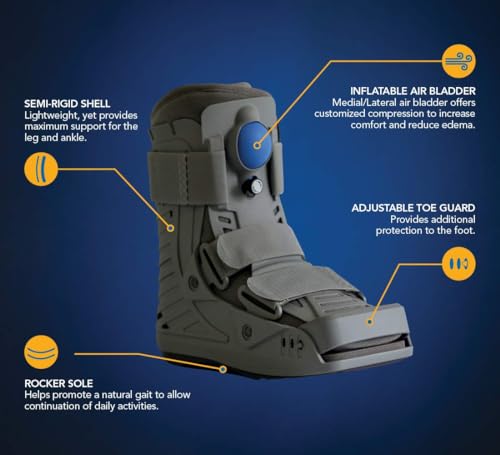 United Ortho 360 Air Walker Ankle Fracture Boot Large Grey - Supports & Post-Op