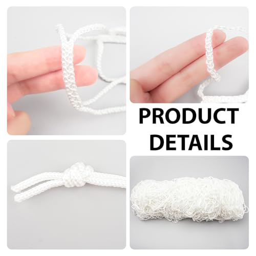 24x8 FT Soccer Goal Net Replacement 2-Pack - Heavy Duty Poly with Reinforced Edges, 3mm Variation of THIS listing