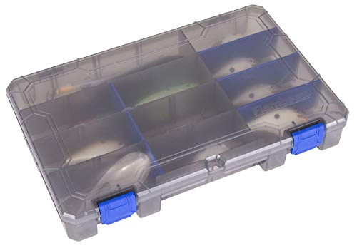Zerust MAX Tuff Tainer Fishing Tackle Storage Box - 11 x 7.25 x 1.75 Inches, 20 Compartments, Removable Dividers, Rust Protection