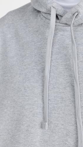 Men's Midweight Terry Hoodie - Heather Grey, Large - Casual Sweatshirt