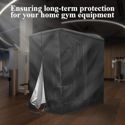 Weatherproof Outdoor Workout Equipment Cover 41L x 68.9W x 74.8H - Fits Most Gym Machines