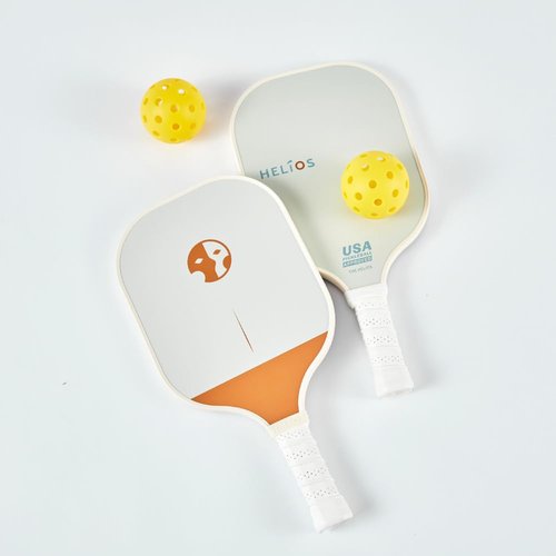 The Helios Pickleball Paddle - Rust | Particle-Printed Carbon Fiber Surface with 13mm Reactive Honeycomb Core | 8oz, Beginner to Intermediate Level Paddle for Power & Consistency | USAP Approved