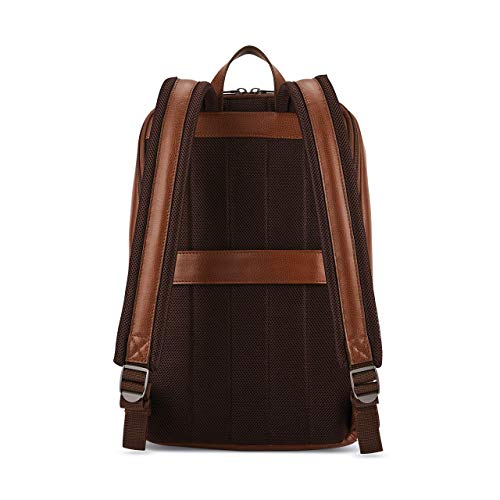 Samsonite Classic Leather Slim Backpack - One Size Cognac