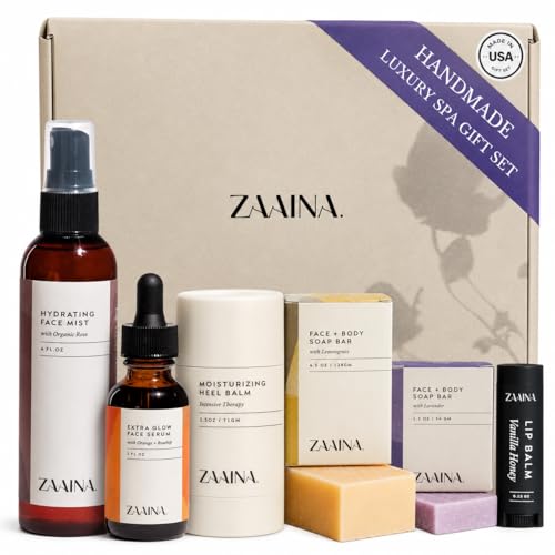 ZAAINA Deluxe Spa Set for Women Self Care Gift Box - Relaxing Bath & Skincare
