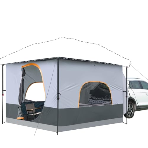 Unp Cube Tent for Camping 10x10 Pop Up Canopy Attachment - Gray