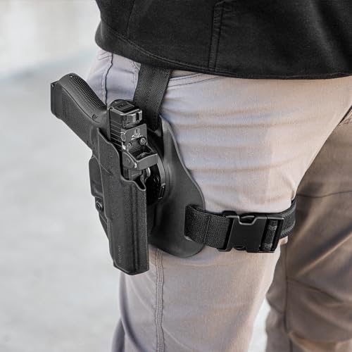 Tulster OWB Range+ Kydex Paddle Holster for Springfield Echelon - Black Carbon Fiber