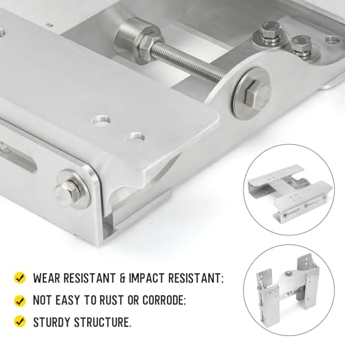 4-Inch Adjustable Outboard Jack Plate Setback for Boats Up to 225 HP - Manual Transom Mount