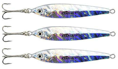 Bullet Jig 1oz Mullet - 3 Pack Fishing Tackle with 4 Colors & 3 Weights
