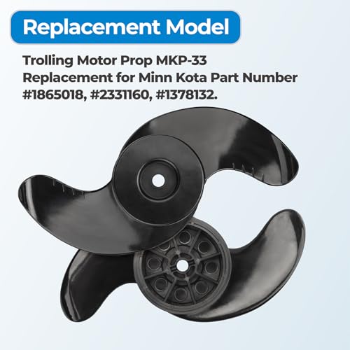 Watercraft Propeller for Minn Kota Trolling Motor 4-Inch Diameter MKP-33
